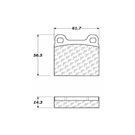 Centric Parts Posi-Quiet Ext. Wear Pad, 106.00310 106.00310
